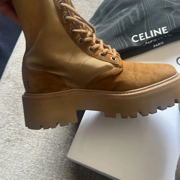 CELINE Paris Lace- up Boots - Picture 6 of 10